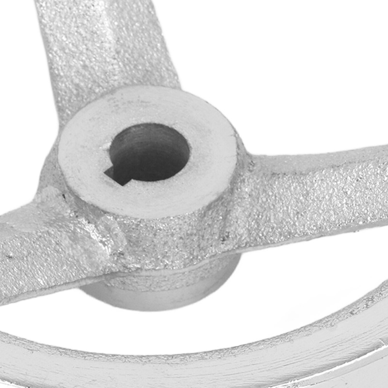 3 Spoke Hand Wheel with Revolving Handle Cast Iron Round