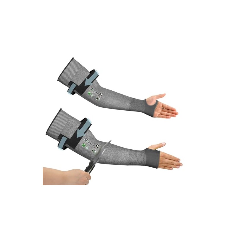 Schwer A6 Cut Resistant Arm Sleeves - Lightweight & Breathable