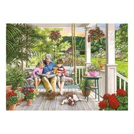 The House of Puzzles Storytime Puzzle - 1000 Piece Puzzles for Adults, Artist Illustrated, Scenic Landscape, Deluxe Puzzle Gifts