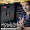 Strong Magnetism Toolbox Drawer Labels Tool Chest Organization Tool Chest