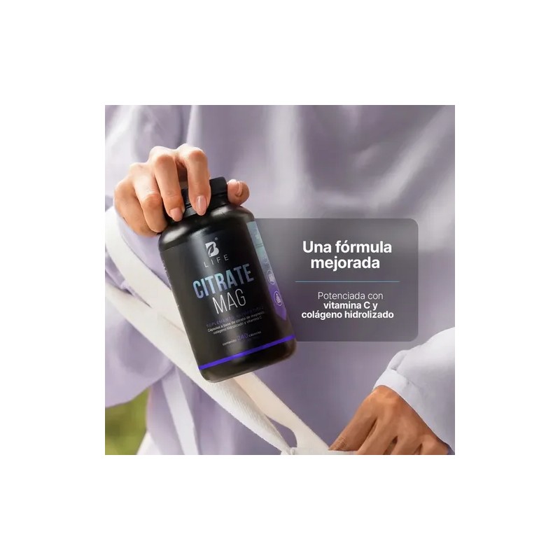 Citrato De Magnesio 240 Cápsulas B Life Citrate Mag
