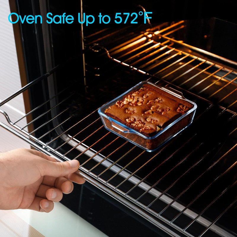 NUTRIUPS Borosilicate Glass Oven Dish 12cm Mini Oven Proof Dishes