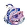 London Boutique Crystal Swan Wedding Pink Blue Figurine Ornaments for