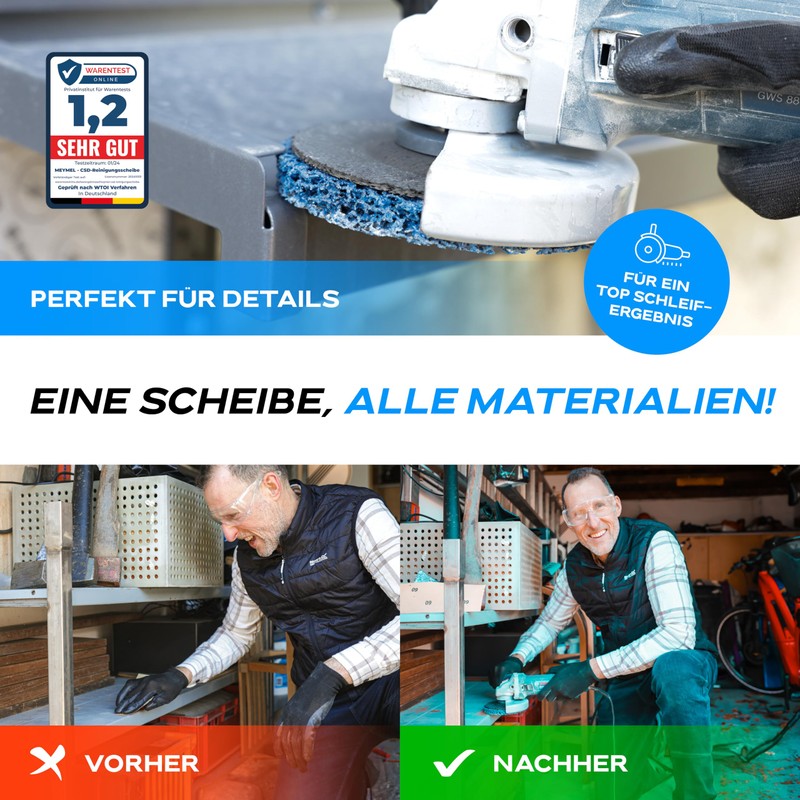 Pack of 5 Premium CSD Discs 115 mm 3 x