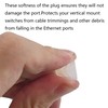 PDETVEO 40PCS RJ45 Port Covers, Silicone Ethernet Dust Protector Caps