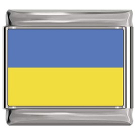 Ukraine Flag Italian Charm