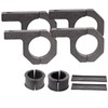 LIZARD GO Tube Clamps - 4Pack,Cross Bar Clamp 1.125",1.25",1.5 inch,Roll