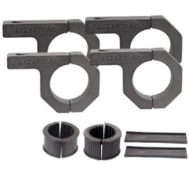 LIZARD GO Tube Clamps - 4Pack,Cross Bar Clamp 1.125",1.25",1.5 inch,Roll Cage Clamp for Bar Diameter 1-1/8", 1-1/4",1-1/2" Mounting Bracket, Motorcycle Crash Bar Led pod Light Mount(28/32/38mm Clamp)