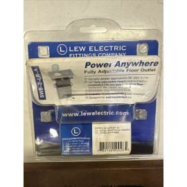 Electric Brushed Nickel Single Gang Floor Box SWB-2-LR-A Lee Electric