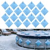 20 Pack Pool Cover Weights with Hooks, 500D PVC Pool