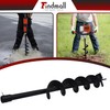 findmall Earth Auger Drill Bits 4" 6" 8" 10" 12"