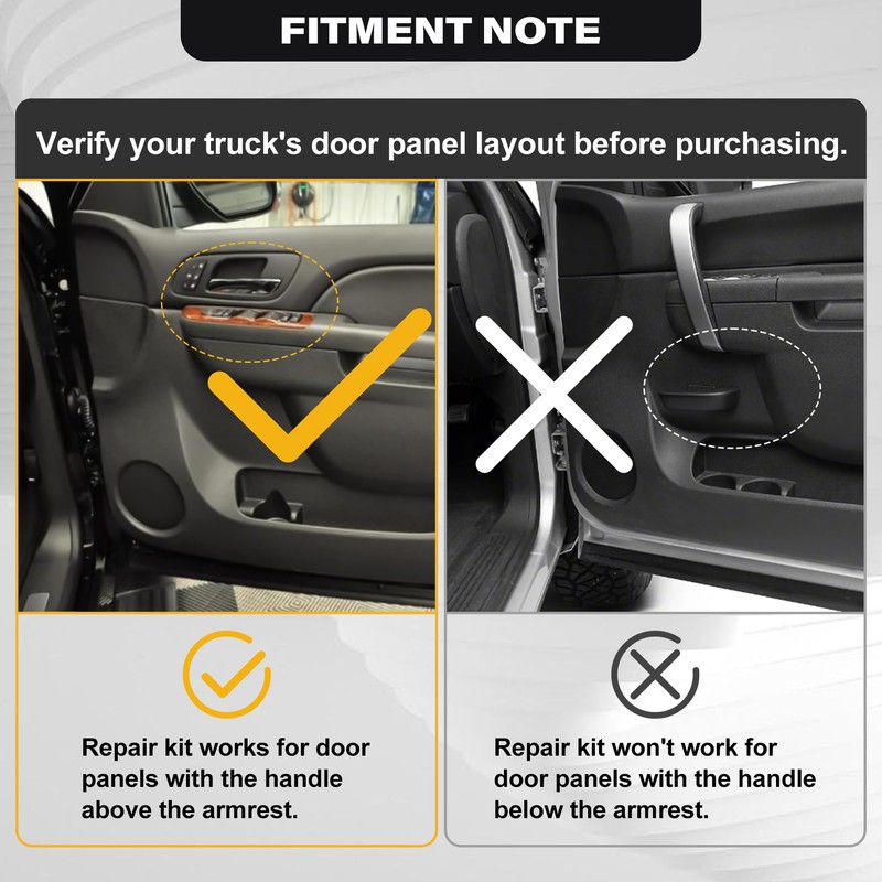 80994 Front Driver & Passenger Side Door Armrest Handle Compatible