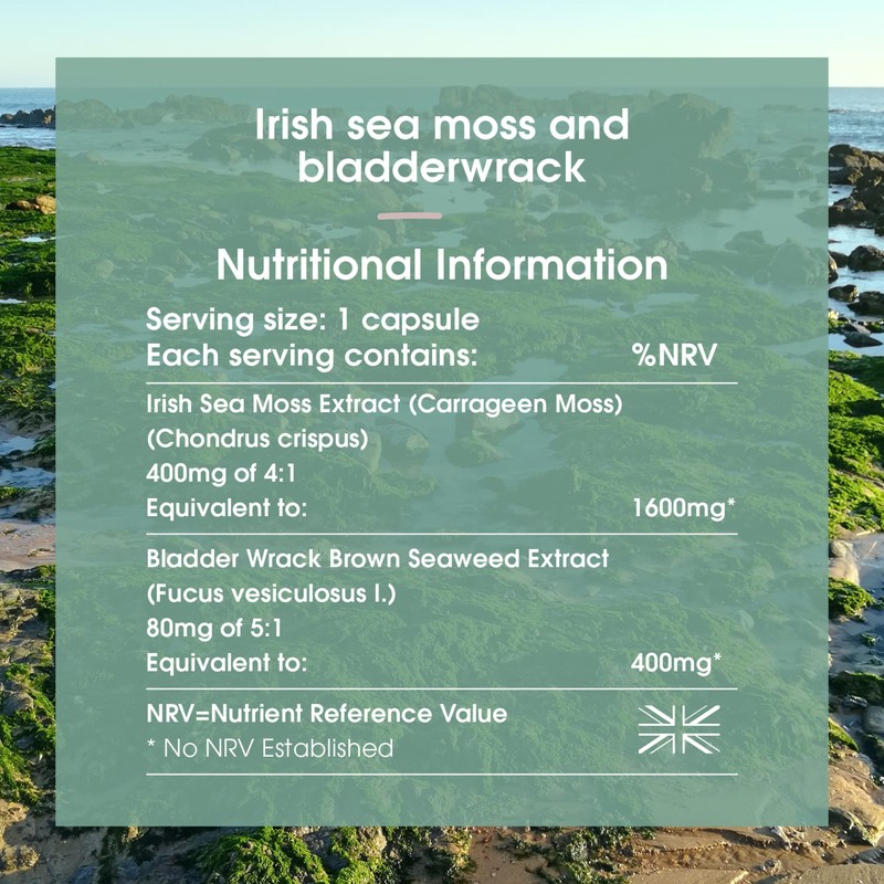 INNOPURE Irish Sea Moss & Bladderwrack - High Strength, Ethically