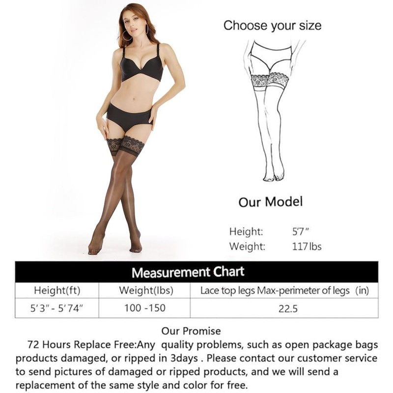 ARRUSA Shimmery Stockings, Ultra Shiny Pantyhose Stretchy Sexy Reflection Tights