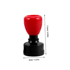 Operitacx Stamping Tool Round Photosensitive Pad Stamps Ink Pads for Stamping Seal Making Supply Red Black Pad Set