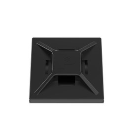 パンドウイット マウントベース アクリル系粘着テープ付き 耐候性黒 100個入り ABMM-AT-C0