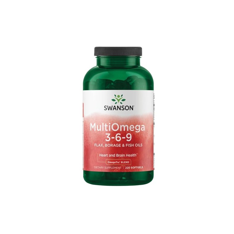 Swanson MultiOmega 3-6-9 - Non-GMO Flax, Borage & Fish Oil