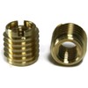 Brass Thread Inserts for Wood - Threaded Inserts #6-32 x