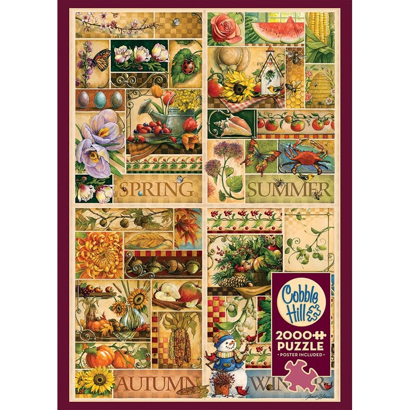 Cobble Hill 2000 Piece Puzzle - The Four Seasons -