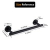 Matte Black Hand Towel Bar SUS 304 Stainless Steel 12-Inch
