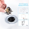 CREA Bathroom Sink Drain Chrome, Sink Stopper Pop Up Drain