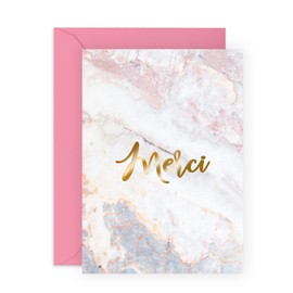 Central 23 Carte de remerciement individuelle pour elle, lui - MERCI - Carte d'appréciation pour homme et femme - Carte de gratitude - Carte de voeux d'anniversary pour mum, dad, mari, femme