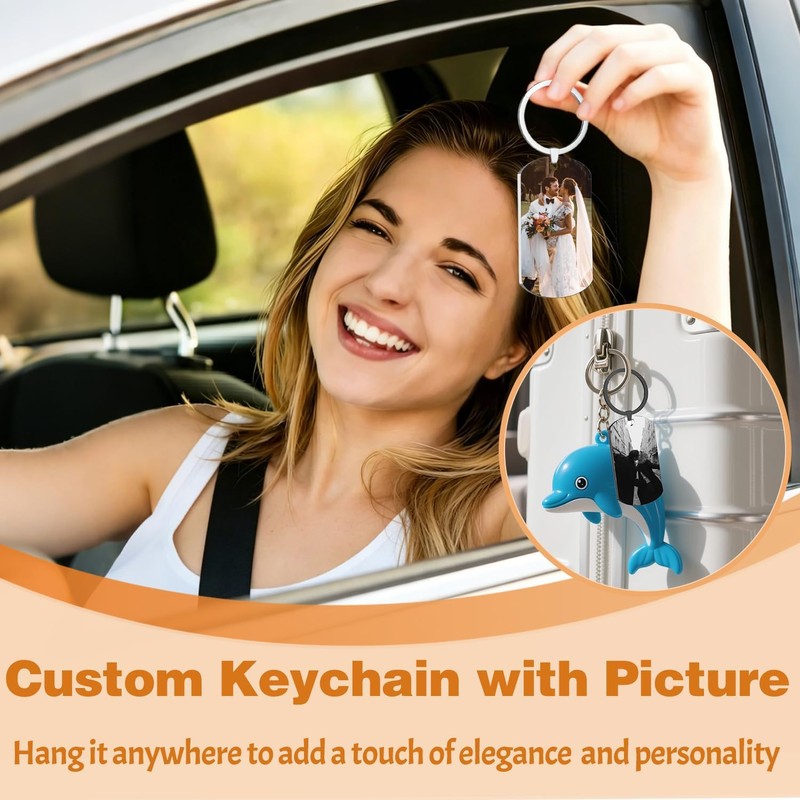 Llavero personalizado con foto para hombres adultos
