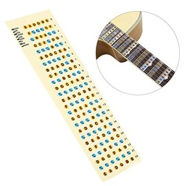 Bnineteenteam Guitar Fretboard Sticker Card Stickers for Practice Musical Instrument Accessories