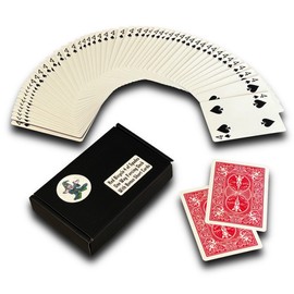 Ted's Sterling Magic Bicycle One Way Force Deck Trick Kit with Bonus Short Cards, Red Back Spades (Four)