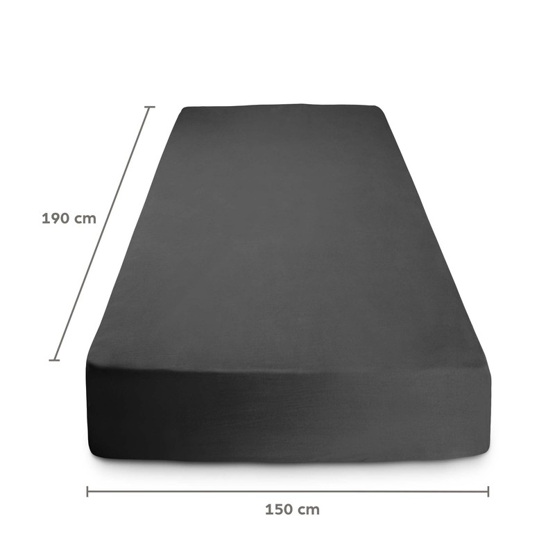 King size Fitted Sheet for Size 150x190 cm in Dark