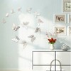 New 12pcs Silver 3D Butterfly Wall Stickers Art Decal Home