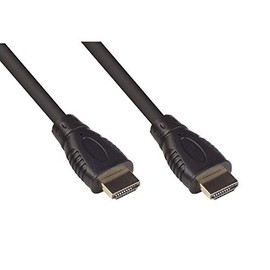 Good Connections High-Speed HDMI 2.0b Cable with Ethernet - 4K / UHD @ 60Hz - 18 Gbit/s - Ideal for Gaming and Multimedia - Gold-Plated Connectors - Triple Shielding - Black - 2 m