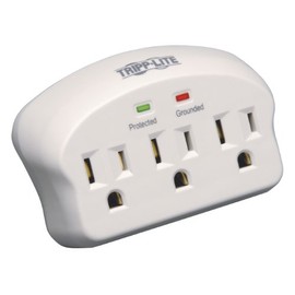 Tripp Lite 3 Outlet Portable Surge Protector Power Strip, Direct Plug In, Lifetime Warranty & $5,000 INSURANCE (SK3-0)