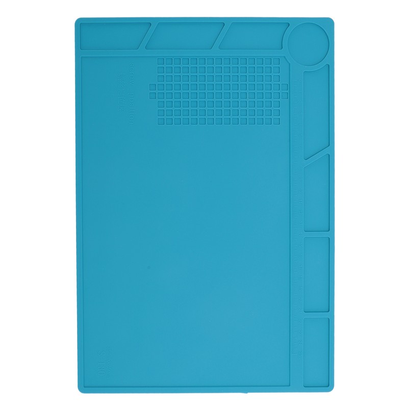 Silicone Soldering Mat with 25cm Scale Prevent Slipping Watch Repair