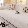 JPGGD Velvet Sofa Covers Washable, Plush Warm Couch Cover for