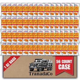 Old Vienna of St. Louis Red Hot Riplets Hot BBQ Chips 1oz Bags (56 Count) Snack Case by TranadaCo