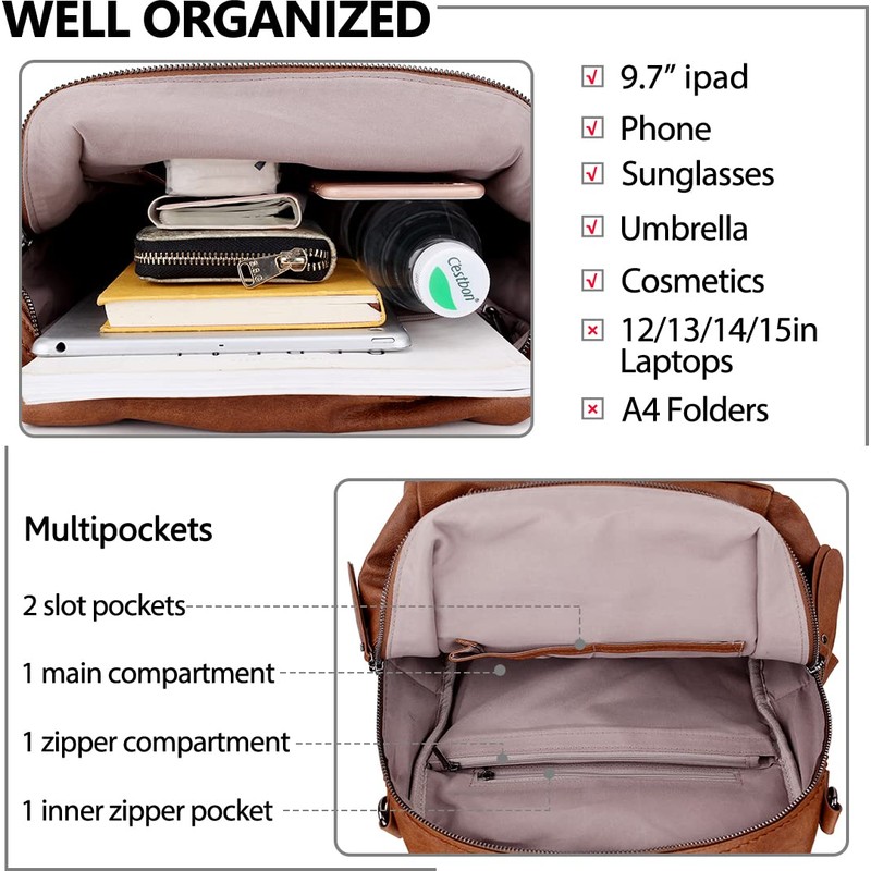 Women Backpack Purse,Fashion Convertible Soft PU Leather Backpack Shoulder Bag