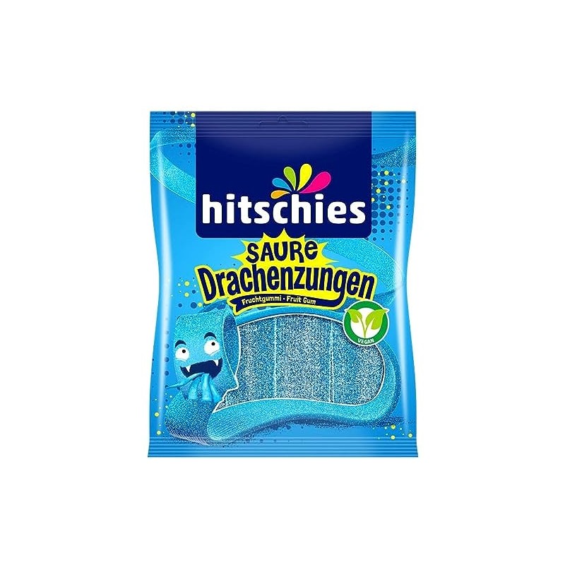 Hitschies Fruchtgummi, Saure Drachenzungen, 125 g