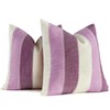 AmHoo Pack of 2 Farmhouse Stripe Check Throw Pillow Covers