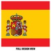 Popfunk Spain Flag 1-Ply Reusable Face Mask Covering, Unisex