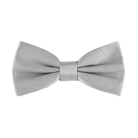 Ladeheid Bow Tie for Children Boys with Adjustable Band for Suit Festive Children's Bow Tie Fashion for Boys MJ (10 cm x 5 cm) (10 cm x 5 cm), silver