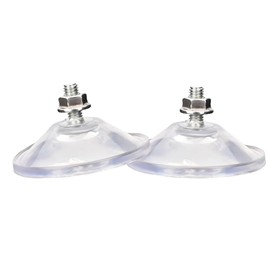 TAODAN 4PCS Strong Thickened Suction Cups Clear PVC Suction Cup with M6x14 Threaded Screws Super Adhesive Glass Suction Cup Holder for Window Bathroom Car Windscreens