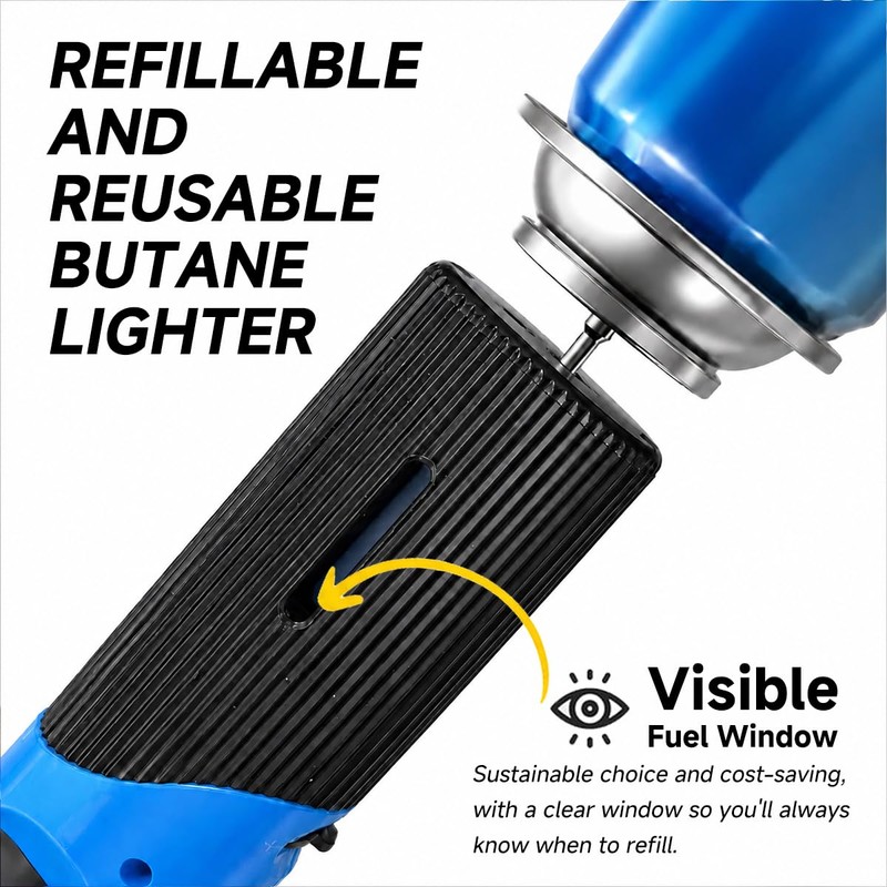 12PCS Butane Lighter Refillable Canle Lighter for Grill Candle(No Butane)