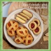 Ibambo Bamboo Disposable Paper Plates - Compostable Plate, PFAS Free