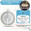 Upgraded Range 12" Triple Haliant Surface Element Replacement for GE