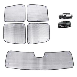 Sunroof Sunshade Compatible with 2022 2023 2024 2025 2026 Hummer EV Accessories Model SUV/Pickup Windshield Glass Visor Sun Blocking Foldable Aluminum Heat Insulation Blocking Privacy Protection 5PCS
