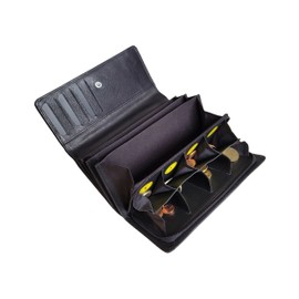 Frédéric Johns Waiter's Wallet - Wallet with Compartments for Coins and Notes - Separation for Coin and Notes - Wallet for Euroserver - Coin Compartment - Catering (Black)