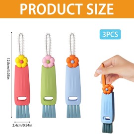 Pack of 3 Cup Lid Cleaning Brush, Bottle Lid Brush 3 in 1, Cup Lid Cleaning Brush, Multifunctional Gap Cleaning Brush, for Various Cups and Bottles, Cup Lid Gaps Brush
