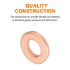 sourcing map 22 Pcs Flat Copper Washers, 4x8x1mm Copper Upgraded