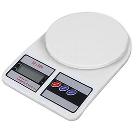 electromax Kitchen Scales 5kg Digital LCD Electronic Cooking Food Measuring Bowl Scale, Slim Design Accurate Precise Weight Measurement Scale for Home, Office (5Kg White Kitchen Scale)